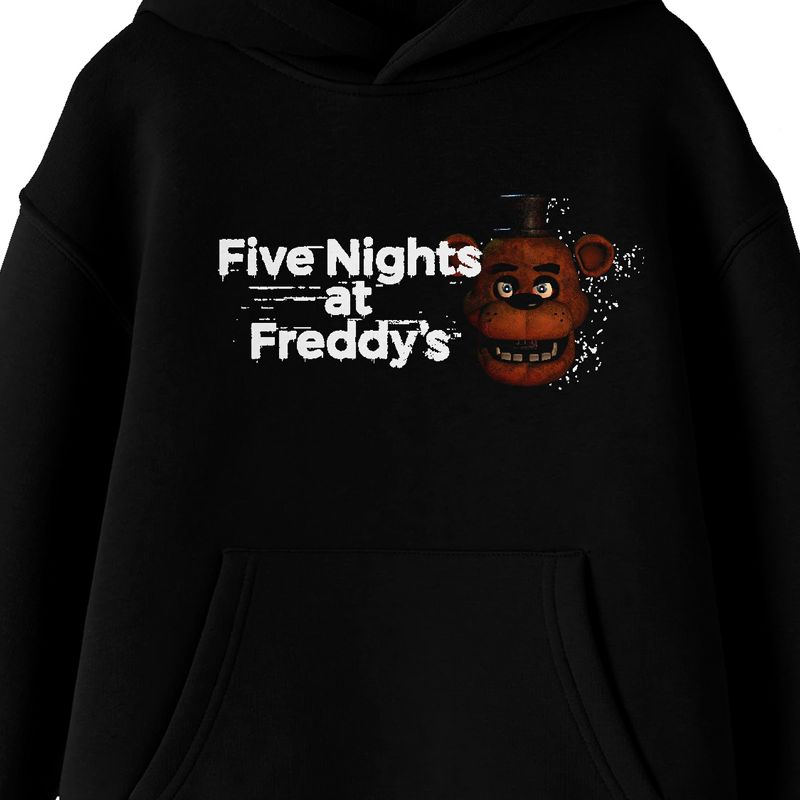 Five Nights At Freddy's Youth Black Graphic Hoodie, 2 of 3