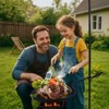 ROVSUN Portable Camping Hanging Grill, Foldable Campfire Grate w/ Griddle & Storage Bag, Adjustable Height, For Ourdoor Parties Use 30'' x 13'' x 48'' - 4 of 4