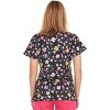 MediChic Women Scrubs V-Neck Printed Scrub Top with Three Pockets - 2 of 4