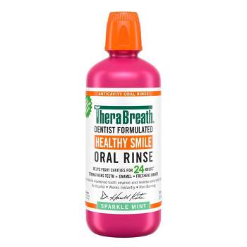 Therabreath Healthy Smile Mouthwash Sparkle Mint - 33.8 fl oz