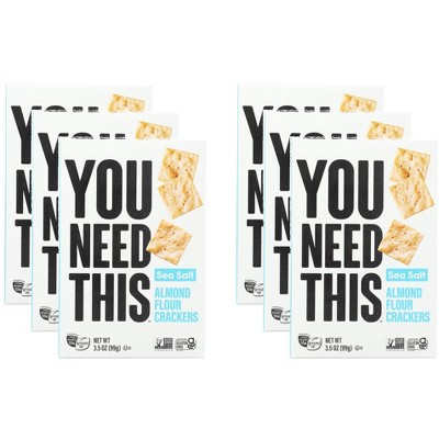 You need this cracker Almond Flour Sea Salt -3.5 oz