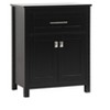 Elegant Lighting 24 Inch Wide Bathroom Storage Freestanding Cabinet In Black - 2 of 4