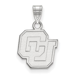 Black Bow Jewelry Sterling Silver Colorado Buffalos NCAA Small Pendant - 1 of 3