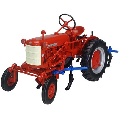 International Harvester Farmall Cub Tractor with 4 Row Cultivator Red "Classic Series" 1/16 Diecast Model by SpecCast