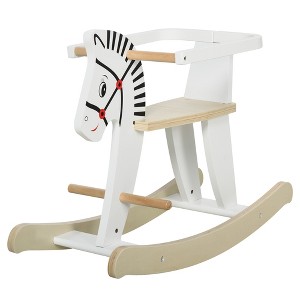 VYNXARIA Wooden Rocking Horse Toddler for Kids 1-3 Years , White - 1 of 4
