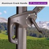 PURPLE LEA Cantilever Patio Umbrella with Base Included Square Umbrella with 360° Rotation and Aluminum Offset Hanging Outdoor Umbrella - 3 of 4
