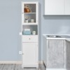 FURNIinspire Bathroom Storage Cabinets Bathroom Organizers And Storage, Modern Household Storage Cabinet, Slim Cabinet, White, 41.34"*20.67"*6.69" - 4 of 4