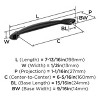 Amerock Intertwine 6-5/16 inch (160mm) Center-to-Center Cabinet Pull or Furniture Pull - 3 of 4