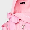 Girls' 8.5" Mini Bows Backpack - art class™ Pink: Lightweight Dome Design, 2-Bottle Holders - 4 of 4