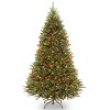 National Tree Company Artificial Pre-Lit Medium Christmas Tree, Green, Kingswood Fir, Dual Color LED Lights, Includes Stand, 7.5 Feet - 2 of 4