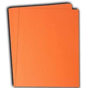Hamilco Colored Cardstock Scrapbook Paper 8.5" x 11" Peach Flower Color Card Stock Paper 50 Pack - 1 of 4