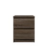 FurniFact,Brown 2 Drawer Nightstand - Stylish Nightstand with Drawers for Bedroom - 2 of 4