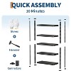 GustoWave 5-Tier Adjustable Utility Storage Rack Shelves for Warehouse, Pantry, Kitchen, Workshop - 4 of 4
