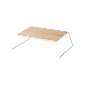 Yamazaki Home - Dish Riser - 2 Sizes - Steel + Wood - 1 of 4