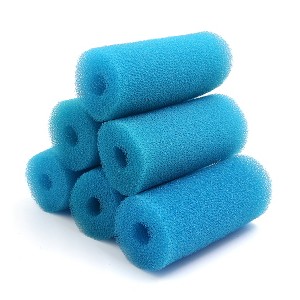 Unique Bargains Cylinder Aquarium Pre-Filter Sponge Filter Cartridges 2.6" Dia 6 Pcs - 1 of 4