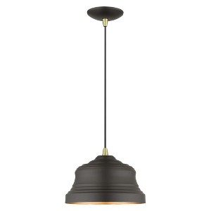 Livex Lighting Endicott 1 - Light Pendant in  Bronze/Antique Brass - 1 of 4