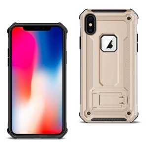 Reiko Apple iPhone XS Case with Kickstand in Gold - 1 of 4