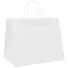 vidaXL Paper Bags 250 pcs with Handles White 12.6x8.7x9.4" - 4 of 4