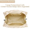 Checkered Makeup Bag Travel Cosmetic Bag Organizer Toiletry Bag Make Up Bags with Compartments for Women Girls - 4 of 4