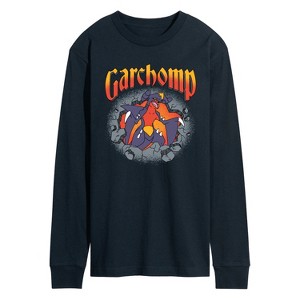 Men's - Pokémon - Garchomp Rocks Long Sleeve Graphic T-Shirt - 1 of 3