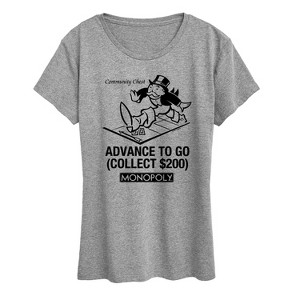Women's - Monopoly - Advance To Go Short Sleeve Graphic T-Shirt - 1 of 4