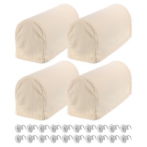 Unique Bargains Stretchy Anti-Slip Sofa Couch Armchair Covers with Pins 4 Pcs - 1 of 4