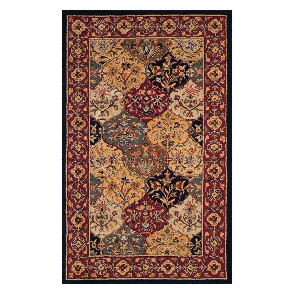 5'x8' Floral Area Rug Navy - Safavieh