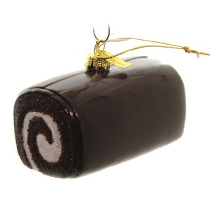 Cody Foster Chocolate Cake Glass Ornament Swiss Ho Roll Go4329 - 1 of 3