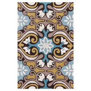 Ever Area Rug - Blue/Brown (5