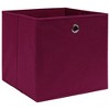 vidaXL Foldable Storage Boxes in Non-Woven Fabric, Set of 4 11"x11"x11" - 2 of 4