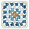 Red Heart All in One Granny Square Yarn 3 Pack-Aran - Soft Sky - 3 of 4