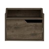 NicBex Modern Floating Nightstand with 1 Drawer Bedside Table End Table with Two-Tiered Top Shelf for Bedroom, Living Room - 3 of 4