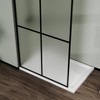 Glass Shower Door, Framed Shower Door With 4 Side Safety Chamfer 34"x72" Framed Tempered Glass Shower Panel, Frosted Glass Bathtub Door For Bathroom - 4 of 4