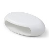 Okak Oval Coffee Table for Living Room, Modern Sturdy Fiberglass Center Table Industrial Side Tables for Small Space Home Office Gardern - 4 of 4