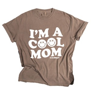 Simply Sage Market S.W.Smiley I'm A Cool Mom Smiley Face Garment Dyed Tee - 1 of 4