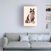 Canvas Wall Art - Florent Bodart  'Chat Tennis' Wall Art for Living Room, Bedroom, or Office Décor by Trademark Fine Art - 3 of 4