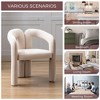 Grungis 25.2" Wide Velvet Accent Chair with Sturdy Frame,Barrel Chair with  Curved Backrest,Accent Chair for Reading Room,Office,2pc - 4 of 4