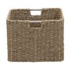 Household Essentials Square Wicker Basket Seagrass - image 2 of 4
