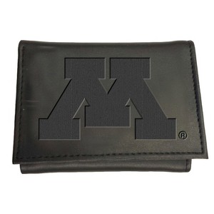 Evergreen NCAA Minnesota Golden Gophers Black Leather Trifold Wallet Officially Licensed with Gift Box - 1 of 1