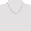 Black Bow Jewelry 1.3mm, 10k Yellow Gold, Diamond Cut Cable Chain Necklace - 2 of 4