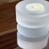 AZL1 Life Concept Candle Holders, Frosted Glass Cylinder Holder for Modern Tabletop and Shelf Display , White, 3.1"*3.1"*7.1" - 2 of 4
