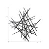 HomeRoots 29" X 27" Black Metal Novelty Abstract Hanging Dimensional Sculpture - 3 of 4