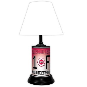 MLB 18-inch Desk/Table Lamp with Shade, with Team Logo, Cincinnati Reds - 1 of 1