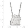 Black Bow Jewelry 14k White Gold Northern Illinois Huskies NCAA Necklace 18 Inch - 2 of 4