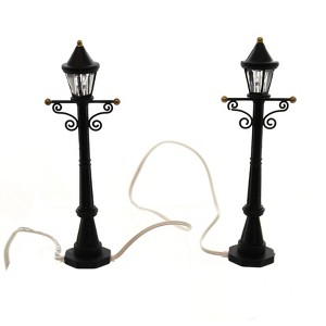 Department 56 Villages 4.25 In Uptown Street Lights Village Metal Battery Village Accessories - 1 of 3