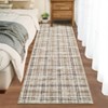 Washable Rug Modern Plaid Rug Non Slip Non Shedding Rug Low Pile Rugs Foldable Indoor Carpet for Living Room Bedroom Study Room Guest Room Playroom - 4 of 4