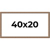 PosterPalooza | Panoramic Slim Profile Gold Picture Frame - UV Acrylic, Foam Board Backing, Hanging Hardware - 2 of 4