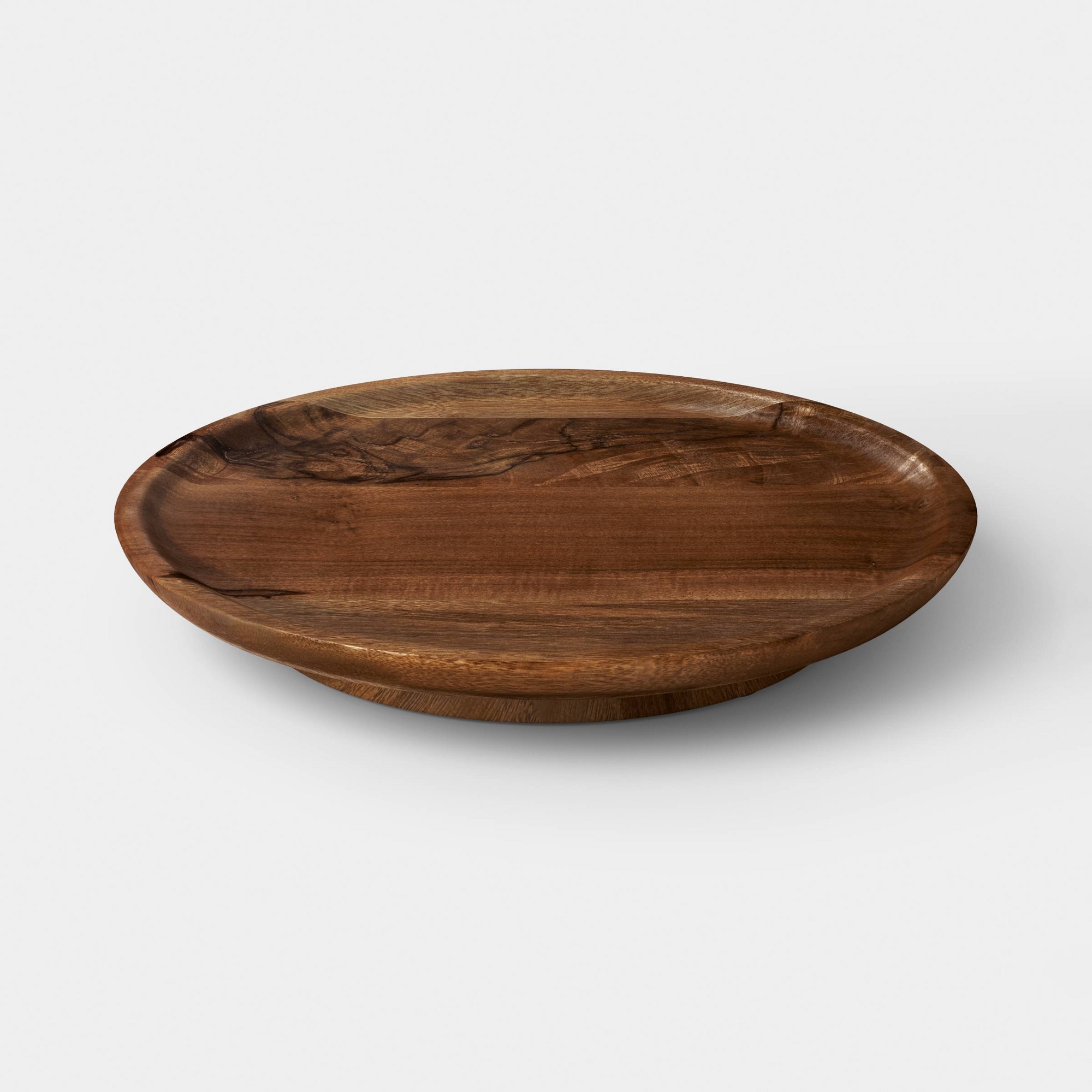Dark Wood Revolving Tray Spice Rack Natural - Threshold™