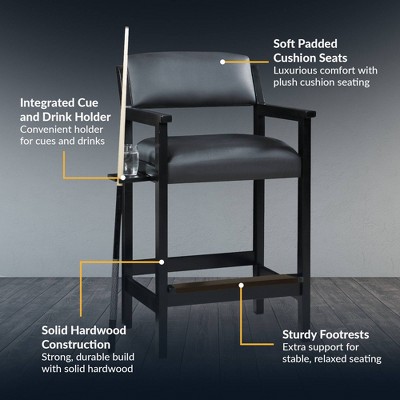 Hathaway Cambridge Spectator Chair - Black