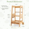 Kids Kitchen Step Stool Kids Standing Tower with Safety Rails Nature - 3 of 4